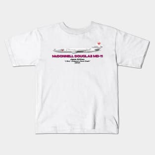 McDonnell Douglas MD-11 - Japan Airlines "J Bird - Hodgson's Hawk Eagle" Kids T-Shirt